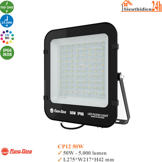 Đèn Pha Led Rạng Đông CP12 50W