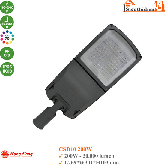 Đèn Đường LED Rạng Đông CSD10 200W