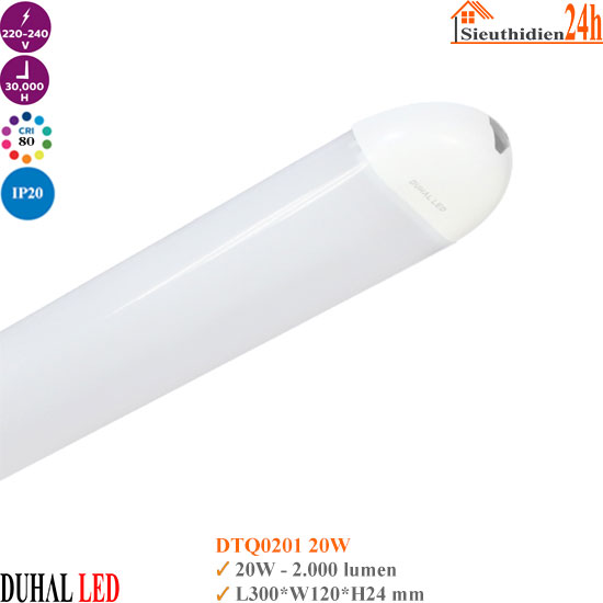 Đèn Led Bán Nguyệt Duhal DTQ0201 20W
