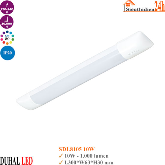 Đèn Led Bán Nguyệt Duhal SDL8105 10W
