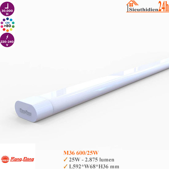 Đèn Led bán nguyệt Rạng Đông M36 600/25W