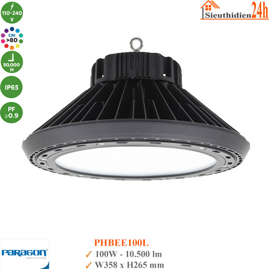 Đèn Led Highbay Paragon PHBEE100L 100W