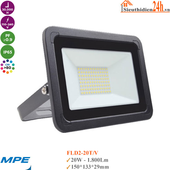Đèn Pha Led MPE FLD2-20 20W