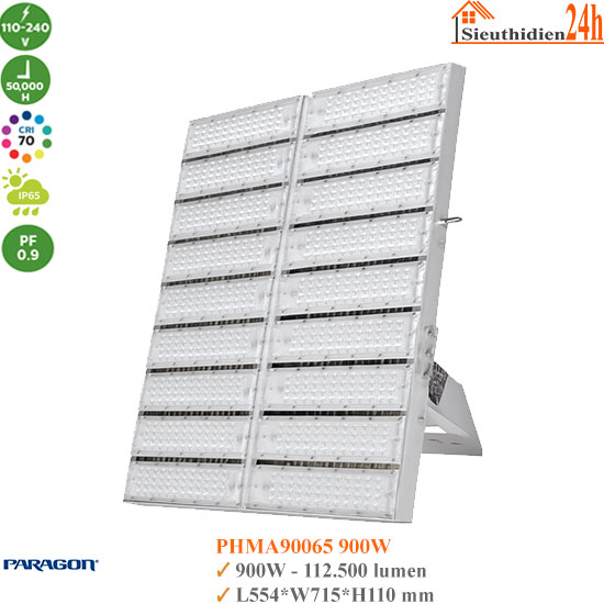 Đèn Led Pha Paragon High Mast PHMA90065L 900W