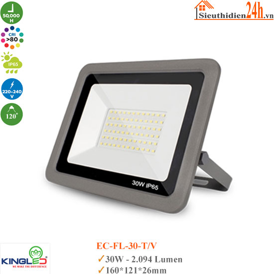 Đèn Led Pha Kingled EC-FL-30-V/T 30W