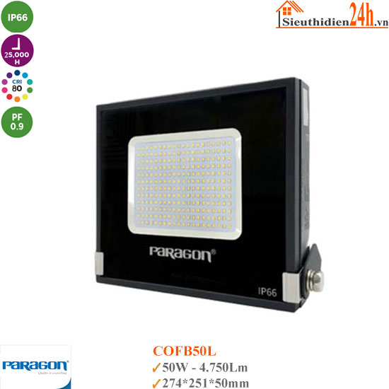 Đèn Led Pha Paragon COFB50L 50W