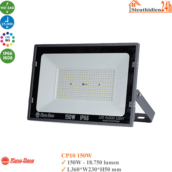 Đèn Pha Led Rạng Đông CP10 150W