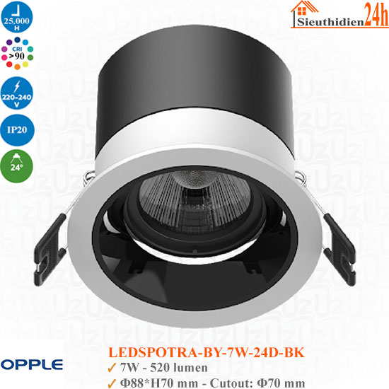 Đèn Spotlight Âm Trần Opple LED SPOT RA-BY U 7W