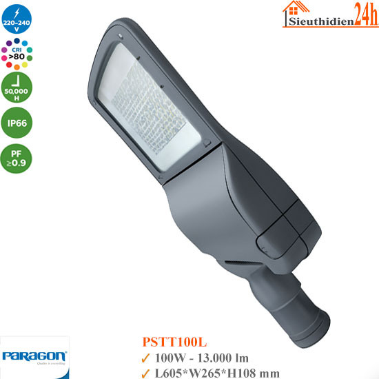 Đèn Đường Led Paragon PSTT100L 100W