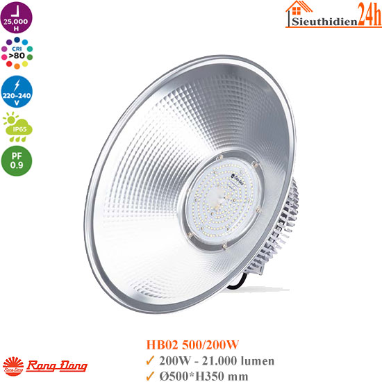 Đèn Led Highbay Rạng Đông HB02 500/200W