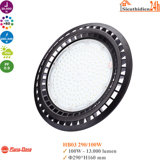 Đèn Led Highbay UFO Rạng Đông HB03 290/100W
