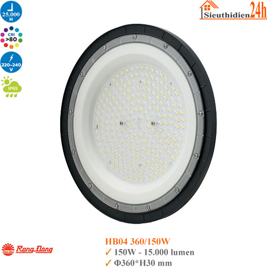 Đèn Led Highbay UFO Rạng Đông HB04 360/150W