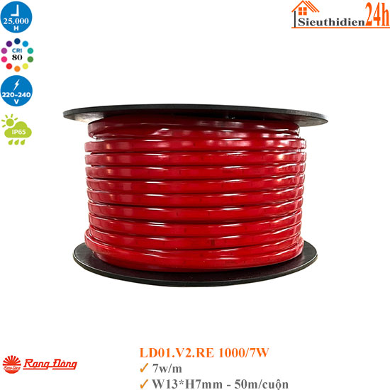 Đèn Led Dây Rạng Đông LD01.V2.RE 7W 220V