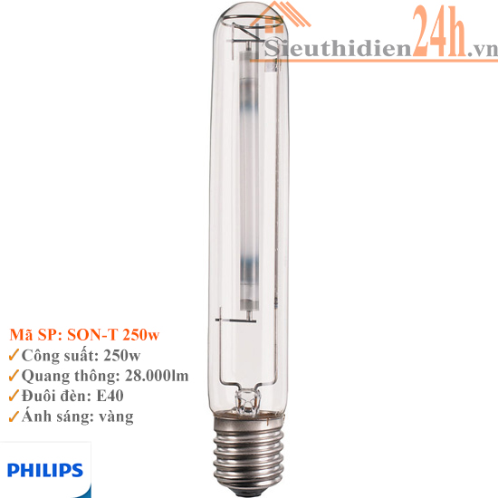 Bóng Đèn Cao Áp Philips Sodium SON-T 250W