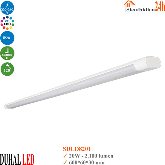 Đèn Led Bán Nguyệt Oval Duhal SDLD8201 20W