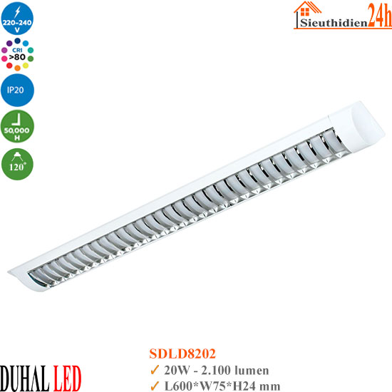 Đèn Led Bán Nguyệt Chiếu Sâu Duhal SDLD8202 20W