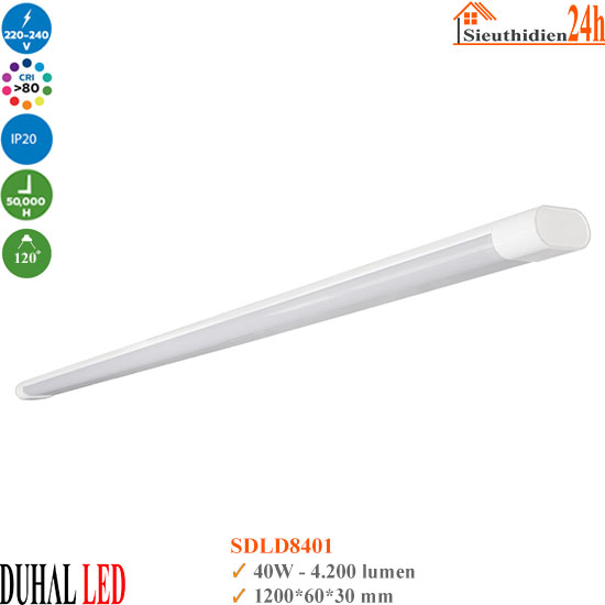 Đèn Led Bán Nguyệt Oval Duhal SDLD8401 40W