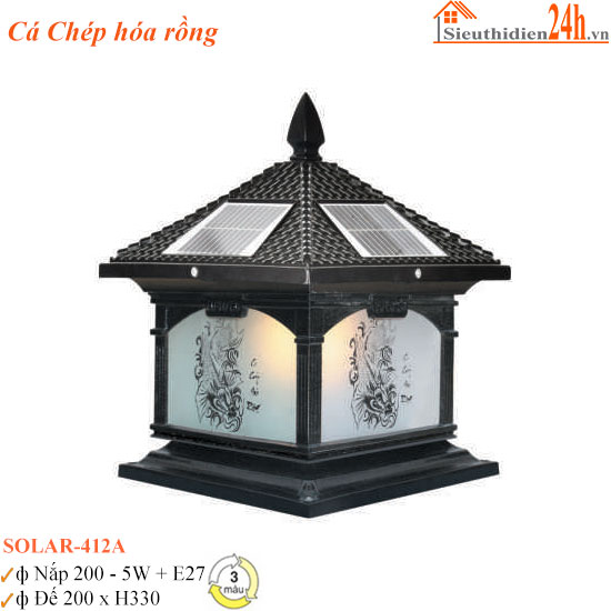 Đèn Trụ Cổng Euroto SOLAR-412