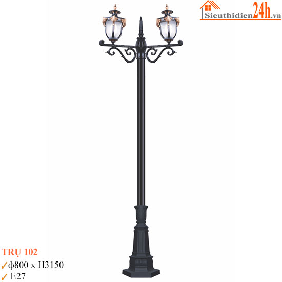 Đèn Trụ Sân Vườn Euroto TRU-102