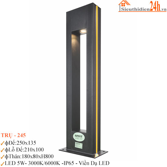 Đèn Trụ Sân Vườn Euroto TRU-245