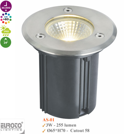 Đèn Âm Sàn Euroto AS-01