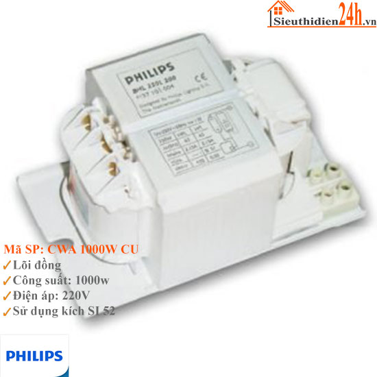 Ballast Điện Từ Philips CWA 1000W