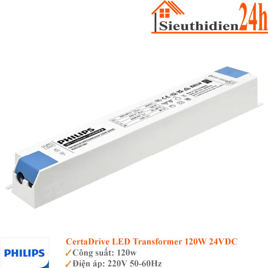 Driver Philips CertaDrive LED Transformer 120W 24VDC