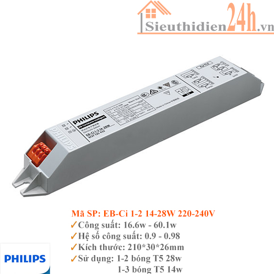 Tăng Phô Philips EB-Ci 1-2 14-28W (T5)
