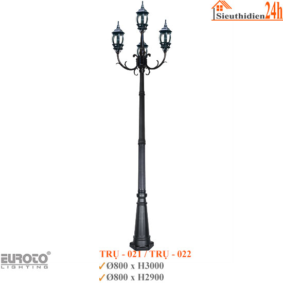 Đèn Trụ Sân Vườn Euroto TRU-021