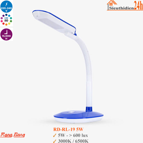 Đèn Bàn Bảo Vệ Thị Lực Rạng Đông RD-RL-19 5W