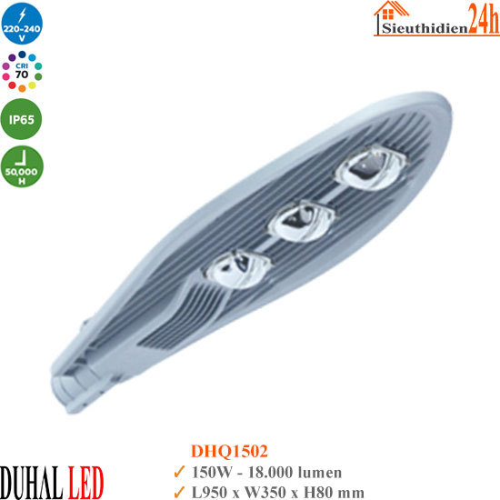 Đèn Đường Led Duhal DHQ1502 150W