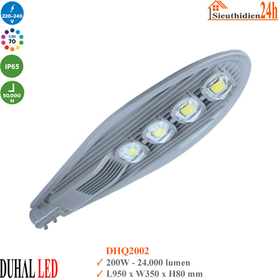 Đèn Đường Led Duhal DHQ2002 200W