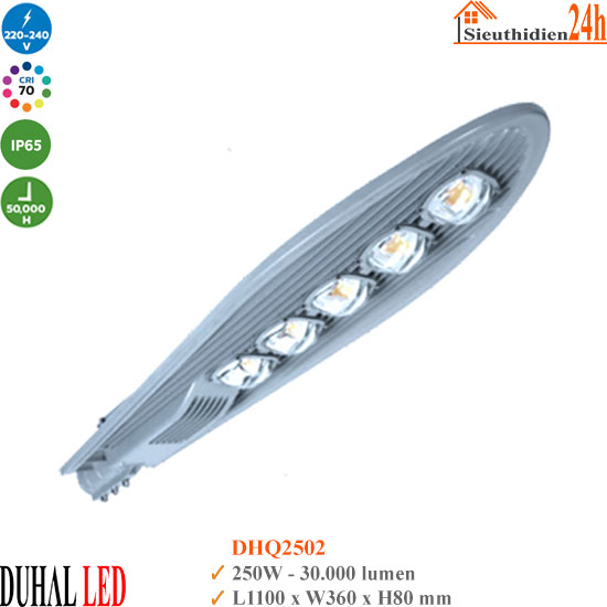 Đèn Đường Led Duhal DHQ2502 250W