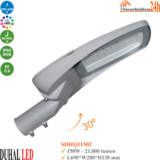 Đèn Đường Led Duhal SDHQ11502 150W