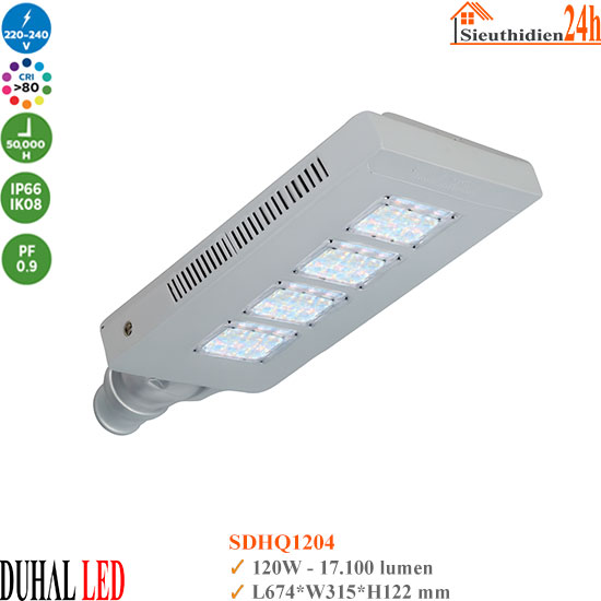 Đèn Đường Led Dim 5 Cấp Duhal SDHQ1204 120W
