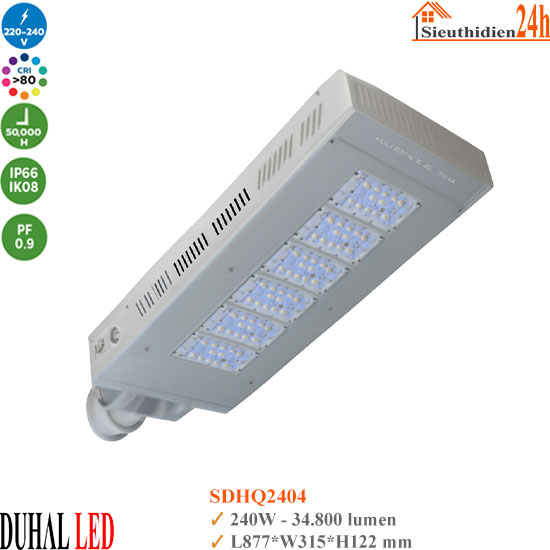 Đèn Đường Led Dim 5 Cấp Duhal SDHQ2404 240W