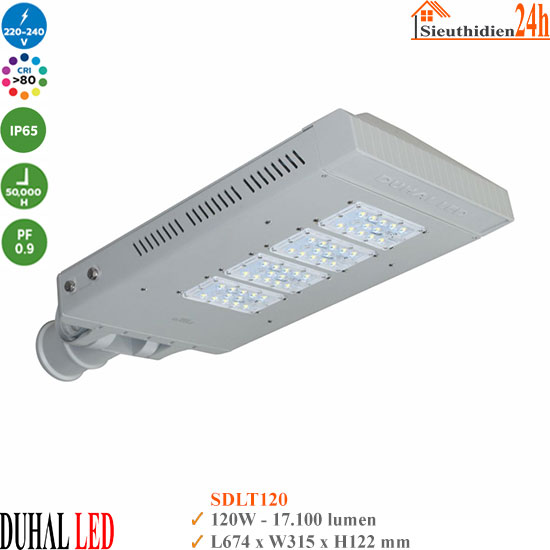Đèn Đường Led Dim 5 Cấp Duhal SDLT120 120W