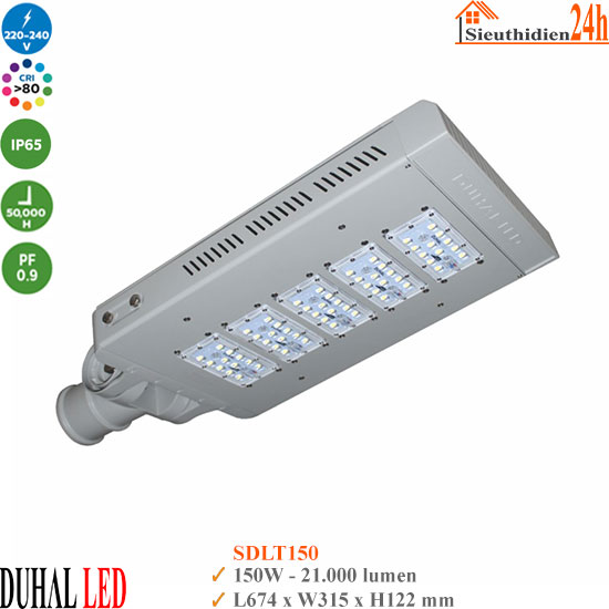 Đèn Đường Led Dim 5 Cấp Duhal SDLT150 150W