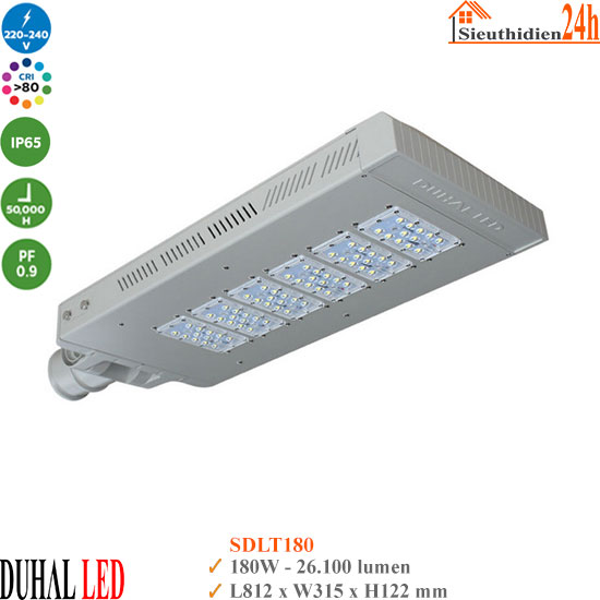 Đèn Đường Led Dim 5 Cấp Duhal SDLT180 180W