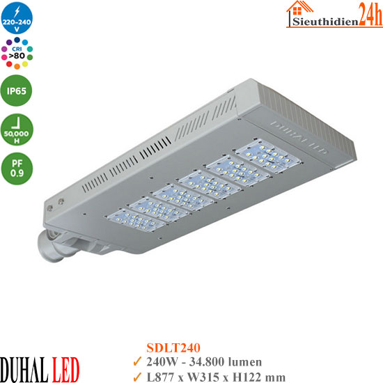 Đèn Đường Led Dim 5 Cấp Duhal SDLT240 240W