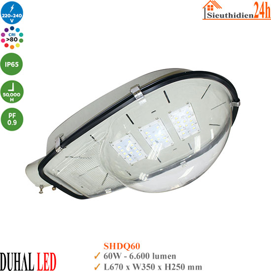 Đèn Đường Led Duhal SHDQ60 60W