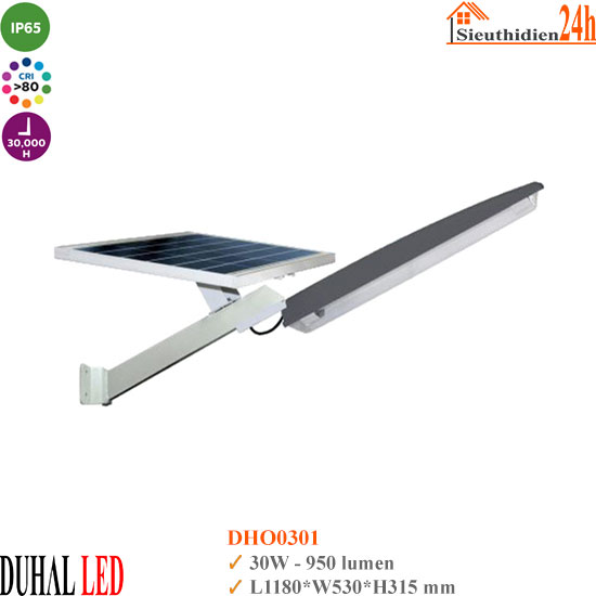 Đèn Đường Solar Duhal DHO0301 30W