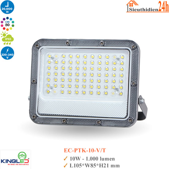 Đèn Led Pha Kingled EC-PTK-10-V/T 10W