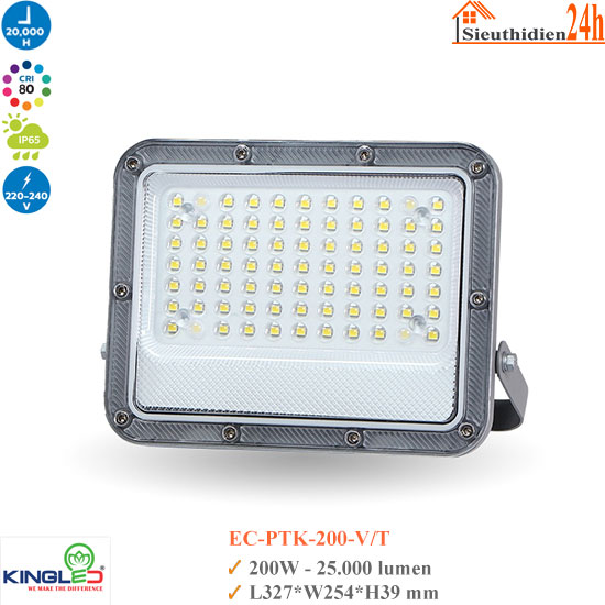 Đèn Led Pha Kingled EC-PTK-200-T 200W