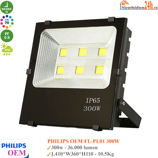 Đèn Pha Led Philips OEM FL-PL01 300W