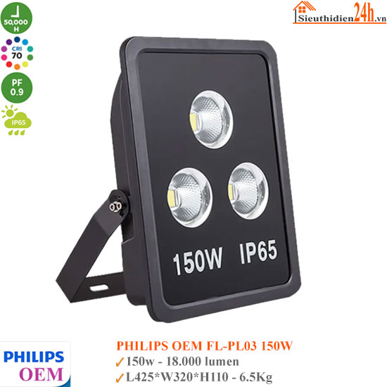 Đèn Pha Led Ly Philips OEM FL-PL03 150W