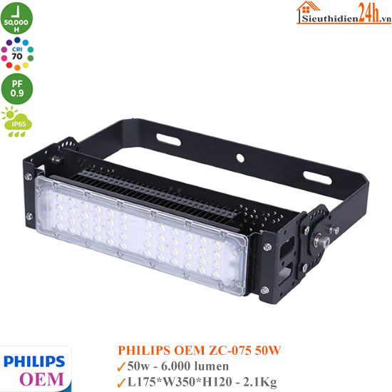 Đèn Pha Led Module Philips OEM ZC-075 50W