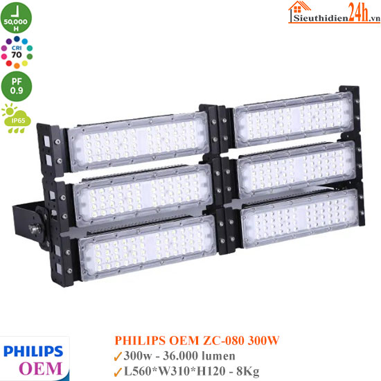 Đèn Pha Led Module Philips OEM ZC-080 300W