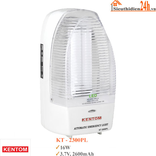 Đèn Sạc Chiếu Sáng Khẩn Cấp KenTom KT-2300PL