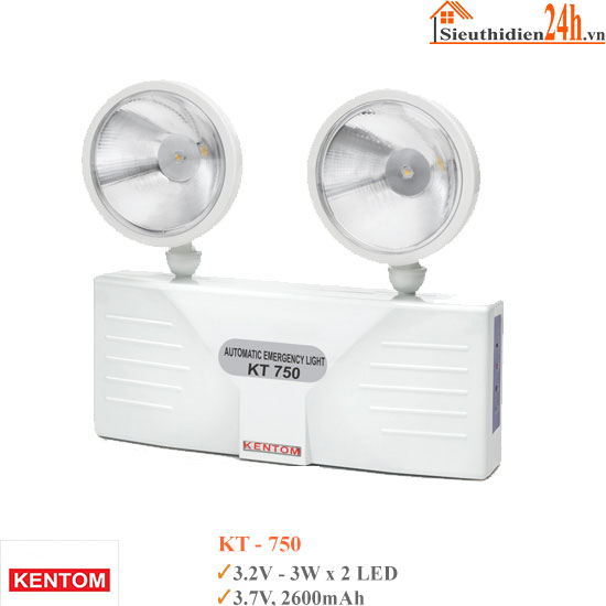 Đèn Sạc Chiếu Sáng Khẩn Cấp KenTom KT-750